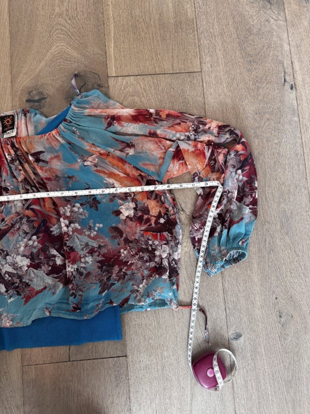 Jean Paul Gaultier Soleil Silk Sheer Peasant Top Size M Vintage 2000s Y2K - Picture 2 of 12